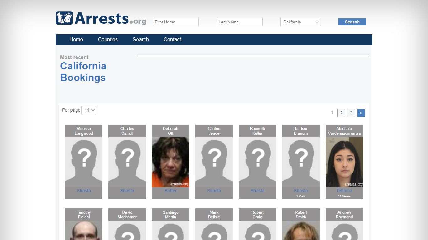 California Arrests and Inmate Search